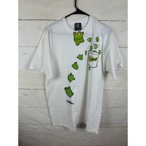 Dead stock Flubber Shirt Mens Size L White Pocket Tee 90s Movie Promo New Giant